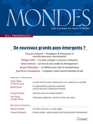 cover image of Mondes n°6
